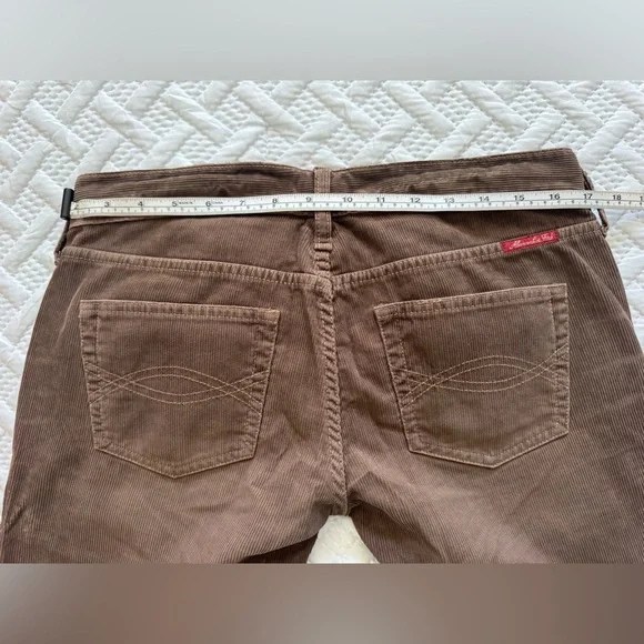 NWT Vtg RED TAG Abercrombie & Fitch Corduroy Flare Pants Y2K Deadstock Brown 2 - Picture 13 of 13